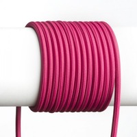 Kabely, šňůry - RED R12226 FIT textilní kabel 3X0,75 1bm fuchsiová - RED - DESIGN RENDL