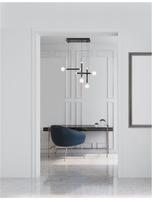 Podélná - NV 9157904 Závěsné svítidlo CAYO opálové sklo a akryl mosaz a černý hliník LED 20W 230V 3000K IP20 - NOVA LUCE