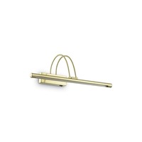 Nad obrazy/zrcadla - ILUX 121178  LED Nástěnné svítidlo Ideal Lux Bow AP66 ottone satinato 121178 mosazné 46cm   - IDEALLUX