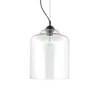 Válec - ILUX 112305 Závěsné svítidlo Ideal Lux Bistro' SP1 square transparente 112305 čiré 24cm   - IDEALLUX