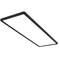 Hranatá - BRILO 7402-415 Ultraplochý LED panel s přímým a nepřímým osvětlením, 29,3 cm, LED, 22 W, 3000 lm, černá - BRILO