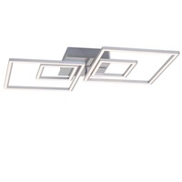Hranatá - BRI 3132-018 LED rám 65,6 cm 2x14,5W 1500lm chrom - BRILONER