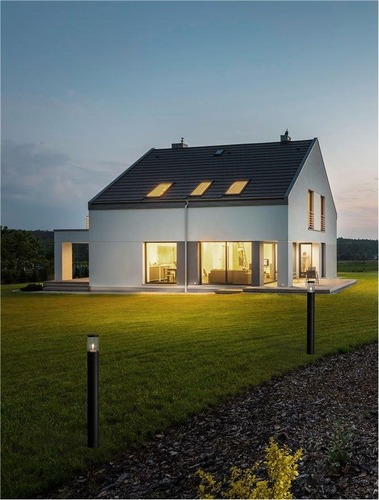 Sloupková - NV 9002875 Venkovní sloupkové svítidlo CETERA černý hliník a akryl E27 1x12W 220-240V IP54 bez žárovky - NOVA LUCE - foto 1