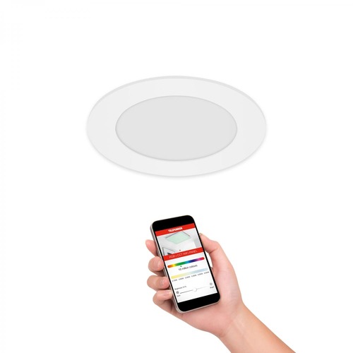 Kruhová - TF 309306TF TELEFUNKEN LED Smart vestavné svítidlo pr. 12 cm 6W 600lm bílé 309306TF - foto 1