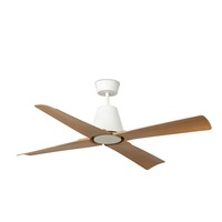 Ventilátory - FARO 34105 TYPHOON M stropní ventilátor bílá/dřevo - FARO