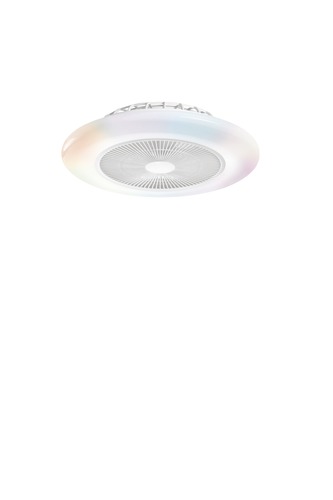 Ventilátory - FAN LED-PONENTE-PRO Stropní ventilátorové LED svítidlo Ponente Pro 46 W, 5500 lm, CCT RGBW, stmívatelné, RF ovladač, 15 x 55 cm - FANEUROPE - foto 1