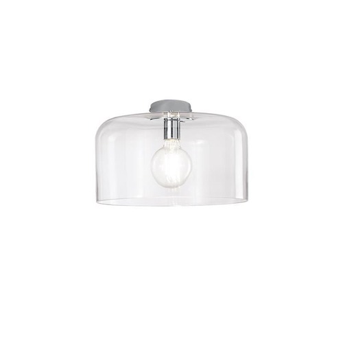 Kruhová - FAN I-GIBUS-PL35 TR Stropní svítidlo Gibus, průhledné, 1 x E27, 35 x 35 x 23 cm - FANEUROPE - foto 1