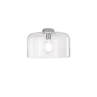 Kruhová - FAN I-GIBUS-PL35 TR Stropní svítidlo Gibus, průhledné, 1 x E27, 35 x 35 x 23 cm - FANEUROPE