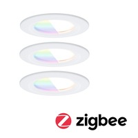 Koupelnová - P 92449 LED vestavné svítidlo Nova Coin IP44 kruhové 78mm RGBW+ 3x6W 230V bílá mat hliník - PAULMANN