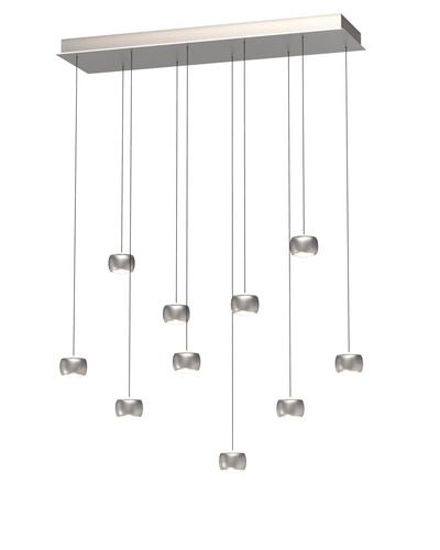 Vícečetná - GT 7039-1003 Závěsné svítidlo Quiberon 56W 5600lm 3000K matný nikl - GeeTi - foto 1