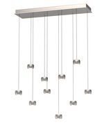 Vícečetná - GT 7039-1003 Závěsné svítidlo Quiberon 56W 5600lm 3000K matný nikl - GeeTi