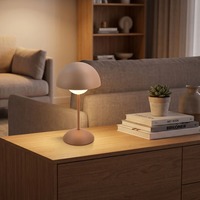 Stolní lampy dekorační - BRILO 7578014 Kugle stolní lampička - 3W, 250lm, bezdrátová, LED, stmívatelné, dotykový vypínač, teplá bílá, kávová - BRILO