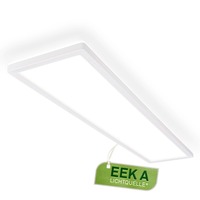 Hranatá - BRILO 7551016 Tava A LED stropní svítidlo 98cm, energetická třída A, přímé a nepřímé osvětlení, bílé - BRILO