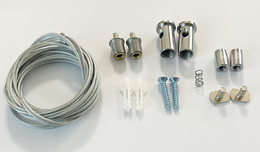 Kotvící prvky, držáky, závěsy - FAN I-PROFILO-TUBE-SOSP Příslušenství Polly – sada kabelů pro závěsné svítidlo trubkový profil, délka 2,5 m - FANEUROPE - foto 1