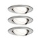 Kruhová - P 92456 LED vestavné svítidlo Nova Coin 3ks sada kruhové 84mm 50° 3x2,8W 230V 4000K kov kartáčovaný - PAULMANN