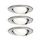 Kruhová - P 92456 LED vestavné svítidlo Nova Coin 3ks sada kruhové 84mm 50° 3x2,8W 230V 4000K kov kartáčovaný - PAULMANN