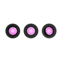 Kruhová - PH 8720169318977 Hue WACA Centura podhledové LED svítidlo 3x GU10 5,7W 350lm 2000-6500K RGB kulaté IP20 černé - PHILIPS