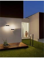 Nástěnná - NV 9195062 Venkovní nástěnné svítidlo VOLVER černý litý hliník akrylový difuzor LED 7W 3000K 220-240V 150st. IP54 - NOVA LUCE