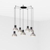 Kónická - FARO 68593-7L KOMBO 200 závěsné svítidlo, šedá, 7L - FARO