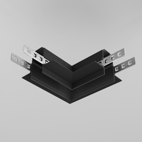 Lištové Magnetic Maytoni Exility - M TRACL034-42B-R Spojka L pro kolejnicový systém 48V hliník černá Exility - MAYTONI - foto 1