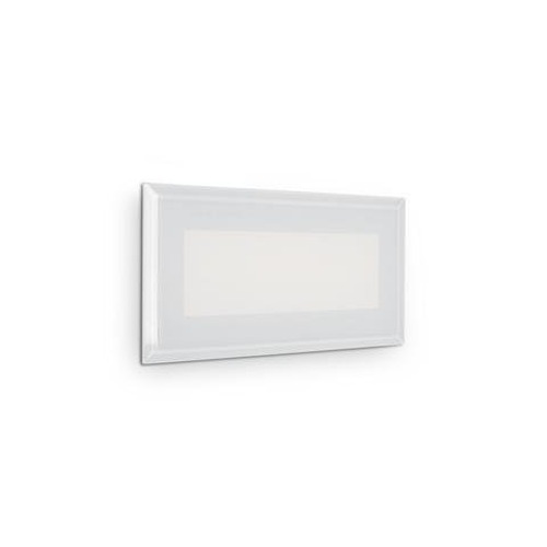 Zapuštěná - ILUX 255804 LED Venkovní nástěnné zápustné svítidlo Ideal Lux INDIO RECESSED 08W 255804 8W 1170lm 3000K IP65 19cm bílé - IDEALLUX - foto 1