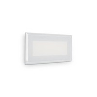 Zapuštěná - ILUX 255804 LED Venkovní nástěnné zápustné svítidlo Ideal Lux INDIO RECESSED 08W 255804 8W 1170lm 3000K IP65 19cm bílé - IDEALLUX