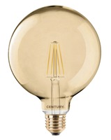 E27 - CEN INVG125-082722 LED FILAMENT GLOBE 125mm EPOCA 8W E27 2200K 630Lm 360d 125x174mm IP20  - CENTURY