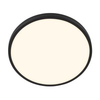 Kruhová - BRILO 3961015 BRILONER Nobre stropní svítidlo pr.33 cm - 17,5W, 2400lm, teplá bílá, LED, černá 3961015