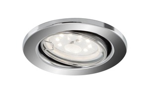 Kruhová - BRILO 8315-018 LED vestavné svítidlo, pr. 8,6 cm, 5 W, chrom - BRILONER