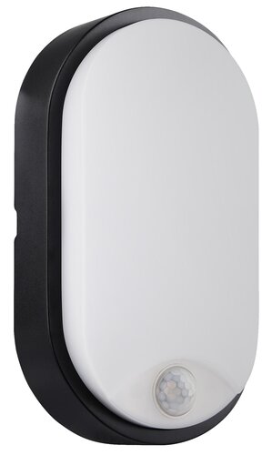 Nástěnná - CEN OSONS-1411940 LED SVÍTIDLO OASI OVÁLNÉ ČERNÉ SENSOR 14W 4000K 1055Lm 120d IP54  - CENTURY - foto 1