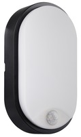Nástěnná - CEN OSONS-1411940 LED SVÍTIDLO OASI OVÁLNÉ ČERNÉ SENSOR 14W 4000K 1055Lm 120d IP54  - CENTURY