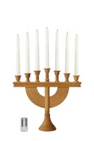 Interiérové dekorace - MAR 706321 Torpa hnědý adventní svícen na baterie - Markslöjd