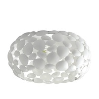 Dekorativní - FAN I-DIONISO-PL35-BCO Stropní svítidlo Dioniso, bílé, 2 x E27, 35 x 35 x 16 cm - FANEUROPE