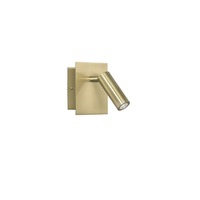 Bodová - FAN LED-DICKENS-AP-ORO Nástěnné LED svítidlo DICKENS nastavitelné zlatá, 2,2 W, 220 lm, 3000 K, 11 x 9 x 3 cm - FANEUROPE