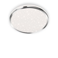 Kruhová - BRI 3403-018 LED stropní svítidlo hvězdné nebe, pr. 28 cm, 12 W, chrom - BRILONER
