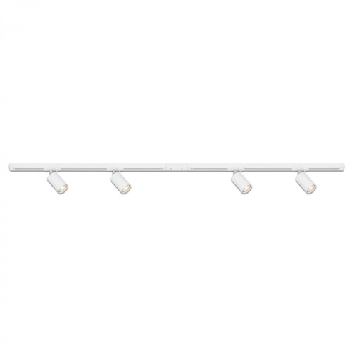 Lištové Briloner 230V - BRILO 8000046 Startovací sada lištový systém 150cm - 2x 230V lišta 1-fázová, 4 spoty GU10, bílé - BRILO - foto 1