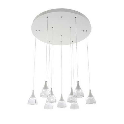 Vícečetná - AZZ AZ3144 LED Závěsné svítidlo Azzardo Dalmatia 9 DIMM white AZ3144 45W 3880lm 3000K IP20 68cm bílé stmívatelné - AZZARDO - foto 1