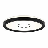 Kruhová - BRI 3175-015 Slim svítidlo LED panel pr. 19 cm 12W 1400lm černá - BRILONER