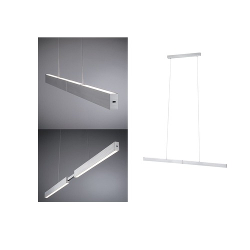 Podélná - P 76988 LED závěsné svítidlo s bezdotykovým ovládáním Aptare 2700K / 16,5W / 16,5W hliník kartáčovaný stmívatelné - PAULMANN - foto 1