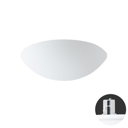 Koupelnová - OS AUR68098 AURA V10 stropní/nástěnné skleněné polovestavné svítidlo bílá IP44 3000 K 14W LED DALI HF (původní kód OS 68098) - OSMONT - foto 1