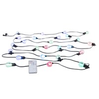 Světelné kabely - FAN I-PICNIC-LED-RGB Řetězové LED osvětlení Picnic, 12 x žárovka E12 RGB, včetně dálkového ovladače, délka 7,32 m - FANEUROPE