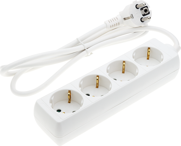 Zásuvky a adaptéry - Napájecí lišta 4 zásuvky - foto 1