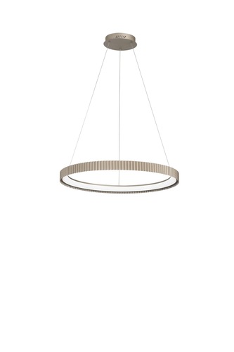 Kruhová - FAN LED-NIKE-S70-ORO Závěsné LED svítidlo Nike (zlaté, kov) 58 W, 8470 lm, DIP‑CCT 2700 / 3200 / 4000 K, pr. 68,5 x 150 cm - FANEUROPE - foto 1