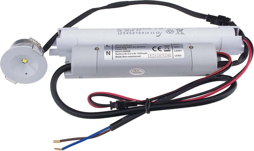 LED nouzové osvětlení Optonica - LED nouzové světlo 3W Osram Chip - foto 1