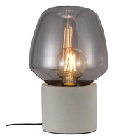 Stolní lampy dekorační - NOR 48905011 Stolní lampa Christina 25W E27 světle šedá kouřová - NORDLUX