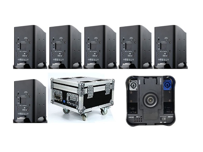 Jevištní efekty - 4x10W Wifi Control RGB 6IN1 Nabíjení F Case RGB + WA - foto 1