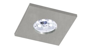 Hranatá - BPM 3006LED2.D40.3K Vestavné svítidlo Aluminio Plata IP65 kart.hliník 7W 500lm 3000K LED 230V - BPM