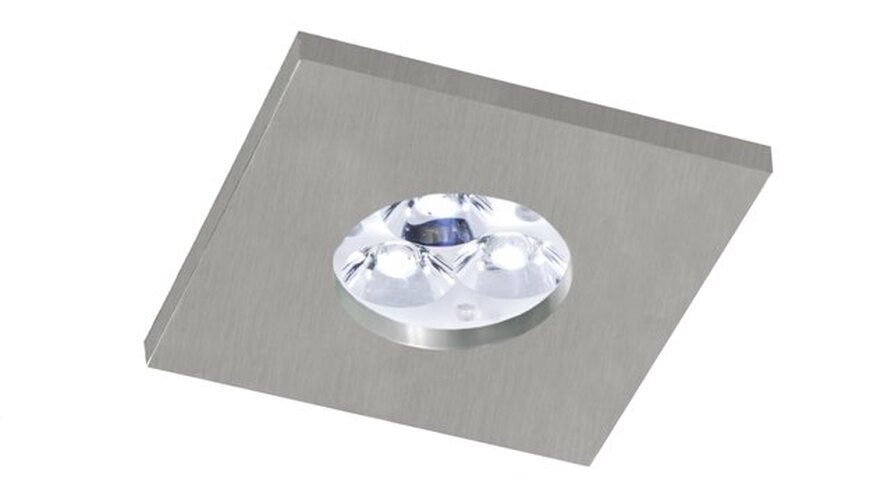 Hranatá - BPM 3006LED2.D40.3K Vestavné svítidlo Aluminio Plata IP65 kart.hliník 7W 500lm 3000K LED 230V - BPM - foto 1