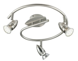 Bodová - FAN SPOT-SUNNY-S3 Spotové svítidlo SPOT LED SUNNY nikl 3xGU10 LED 5 W 400 LM 2700 K 42,87 x 13 x 16 cm - FANEUROPE