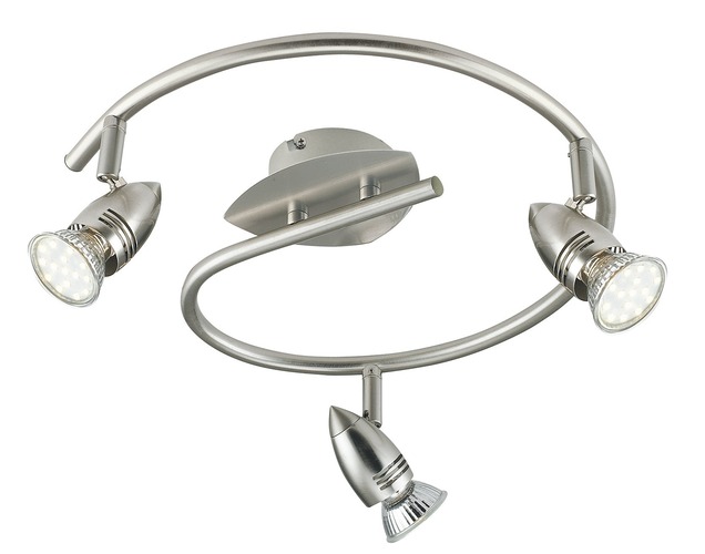 Bodová - FAN SPOT-SUNNY-S3 Spotové svítidlo SPOT LED SUNNY nikl 3xGU10 LED 5 W 400 LM 2700 K 42,87 x 13 x 16 cm - FANEUROPE - foto 1